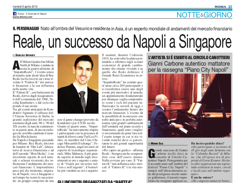 Roy e ImpattoReale su Roma - Il Giornale di Napoli